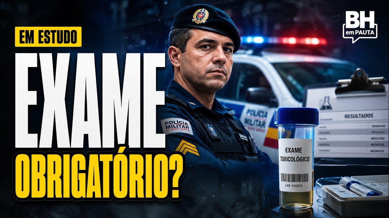 PMMG avalia exame toxicológico para policiais; medida divide opiniões