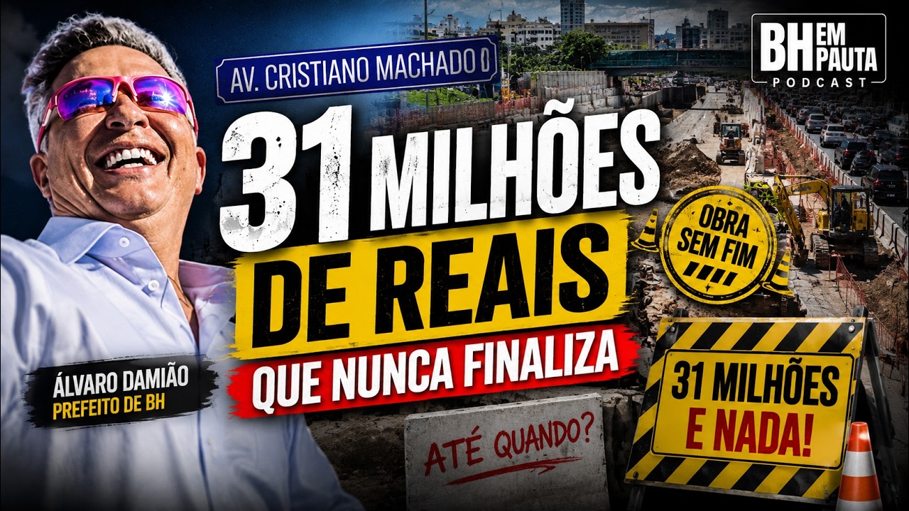 A obra de R$ 31 milhões que nunca termina em Belo Horizonte
